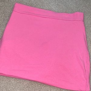 Pink soft mini skirt